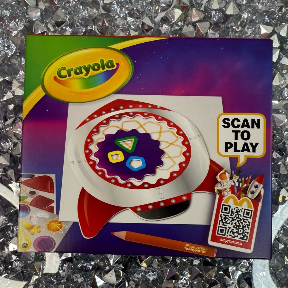 McDonald’s Crayola Kids Spiral Art Toy - Red & White